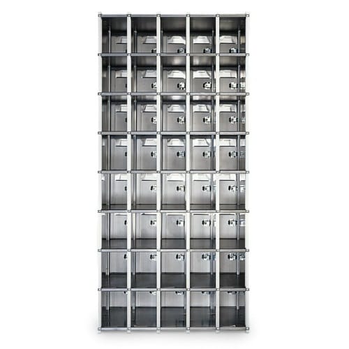 CAD Drawings American Postal Manufacturing Co. 35-Door Rear-Loading Private Horizontal Mailbox